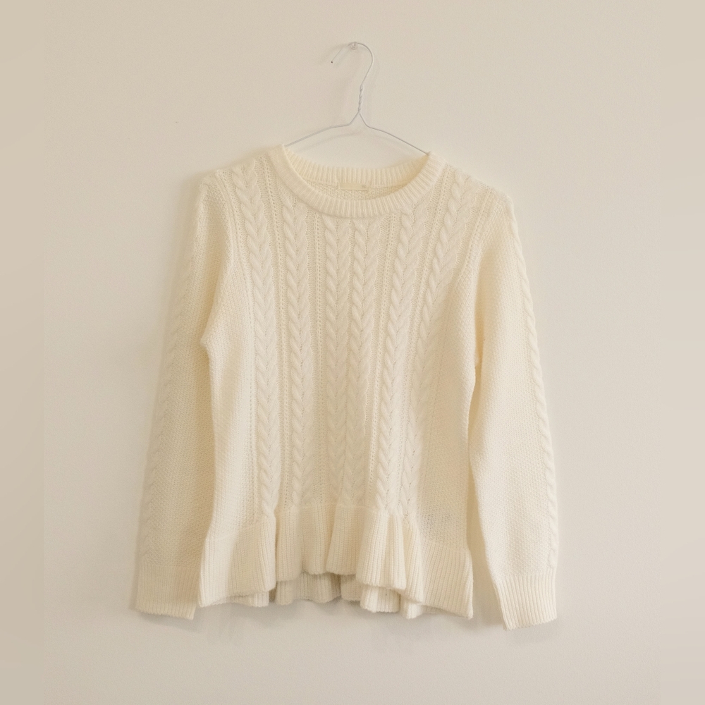 Knitted White Sweater